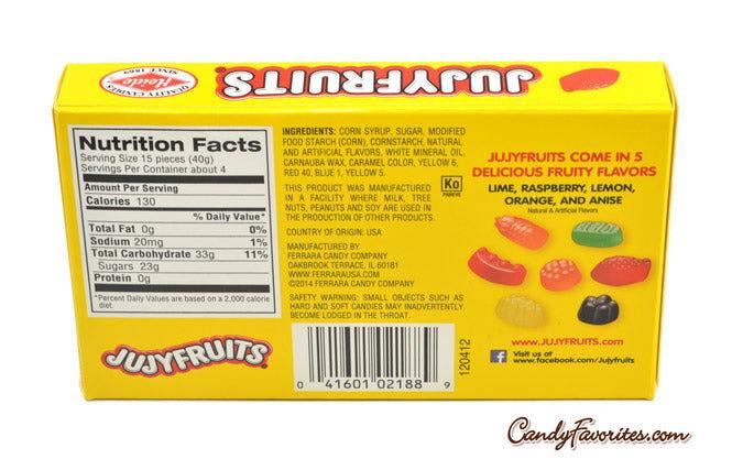 Jujyfruits Chewy Fruity Candy 5 Ounce Box - CandyFavorites