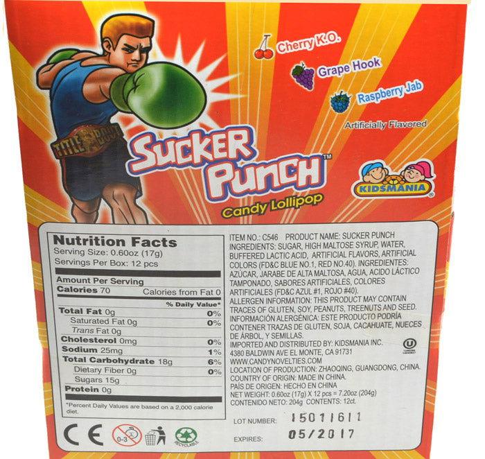 Kidsmania Sucker Punch Candy Lollipop - CandyFavorites
