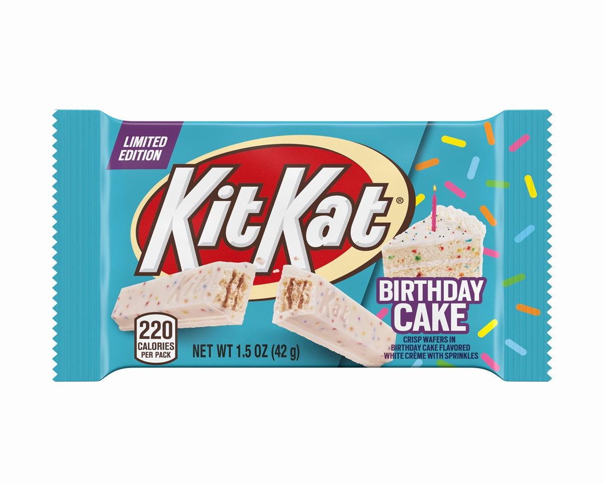 Limited Edition Kit Kat Birthday Cake with White Sprinkles 1.5 oz. Candy Bar - CandyFavorites