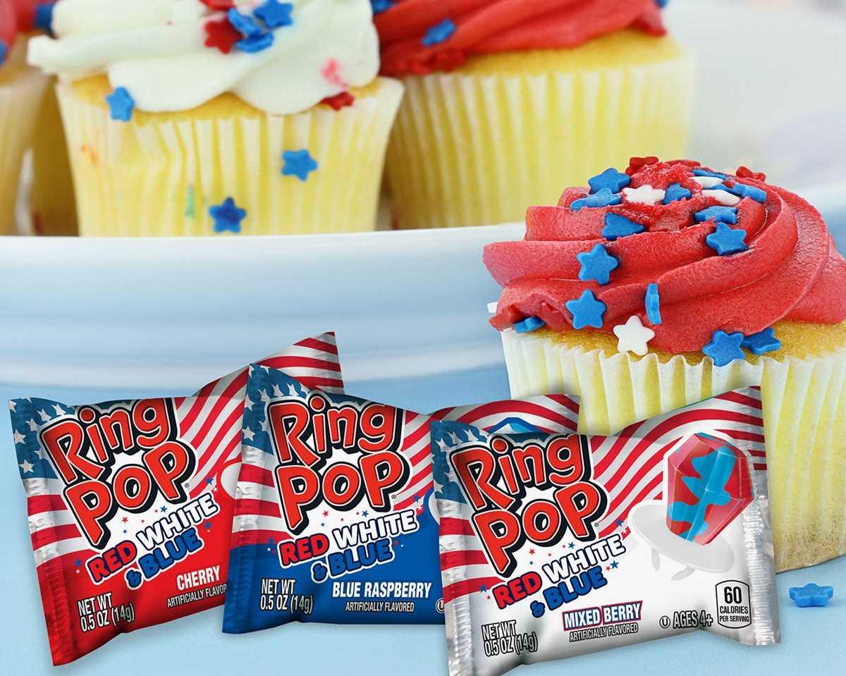 Limited Edition Red, White & Blue Ring Pops - CandyFavorites