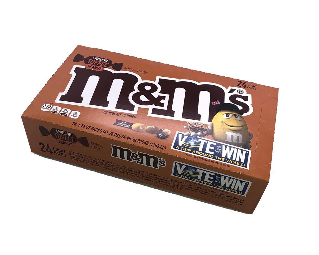 M&M's English Toffee Peanut Chocolate Candies - CandyFavorites