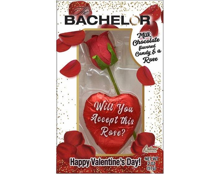 Palmer Valentine The Bachelor Rose with Chocolate Heart - CandyFavorites