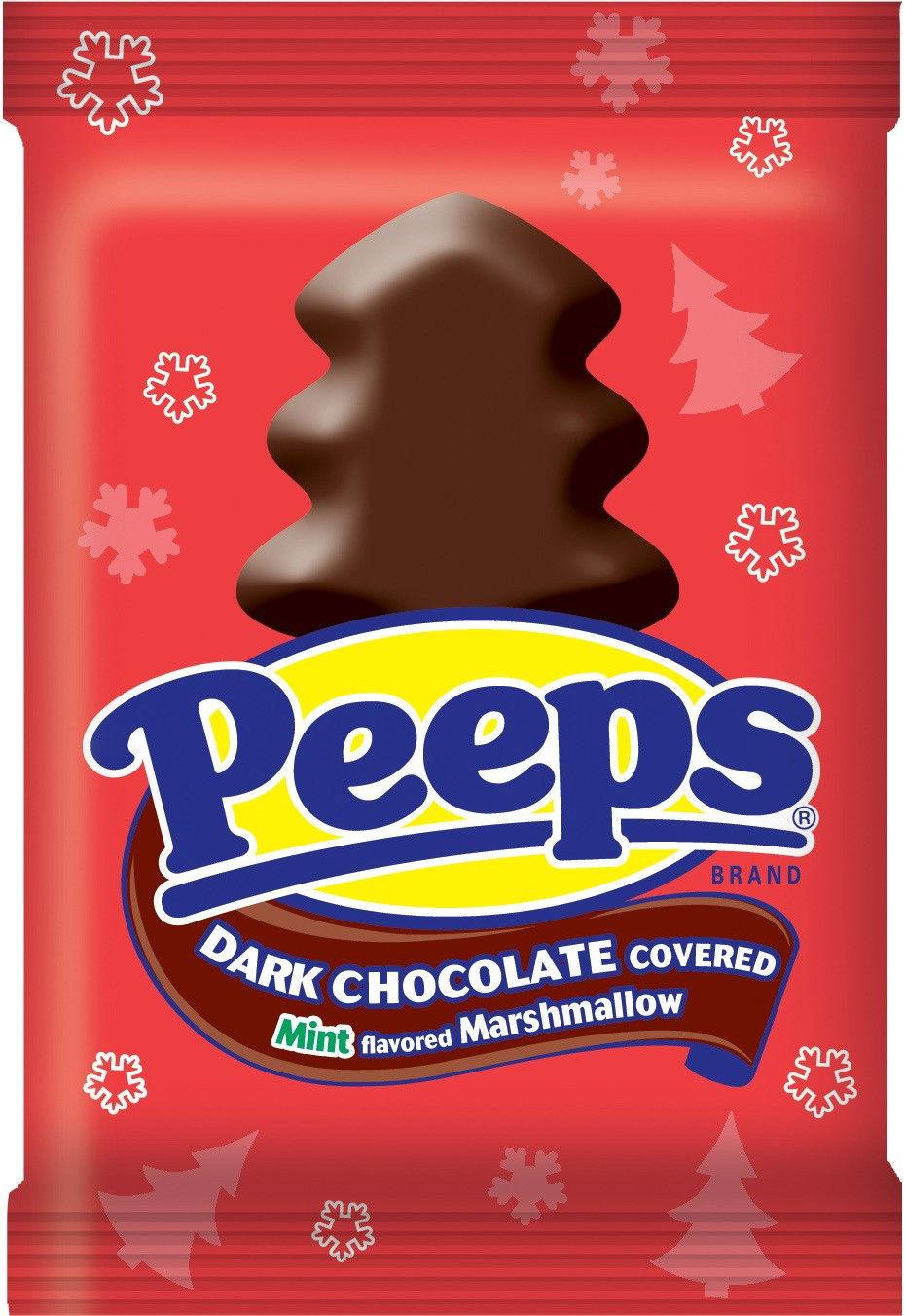 Peeps Dark Chocolate Covered Mint Flavored Marshmallow Trees - CandyFavorites