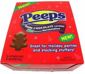 Peeps Dark Chocolate Covered Mint Flavored Marshmallow Trees - CandyFavorites