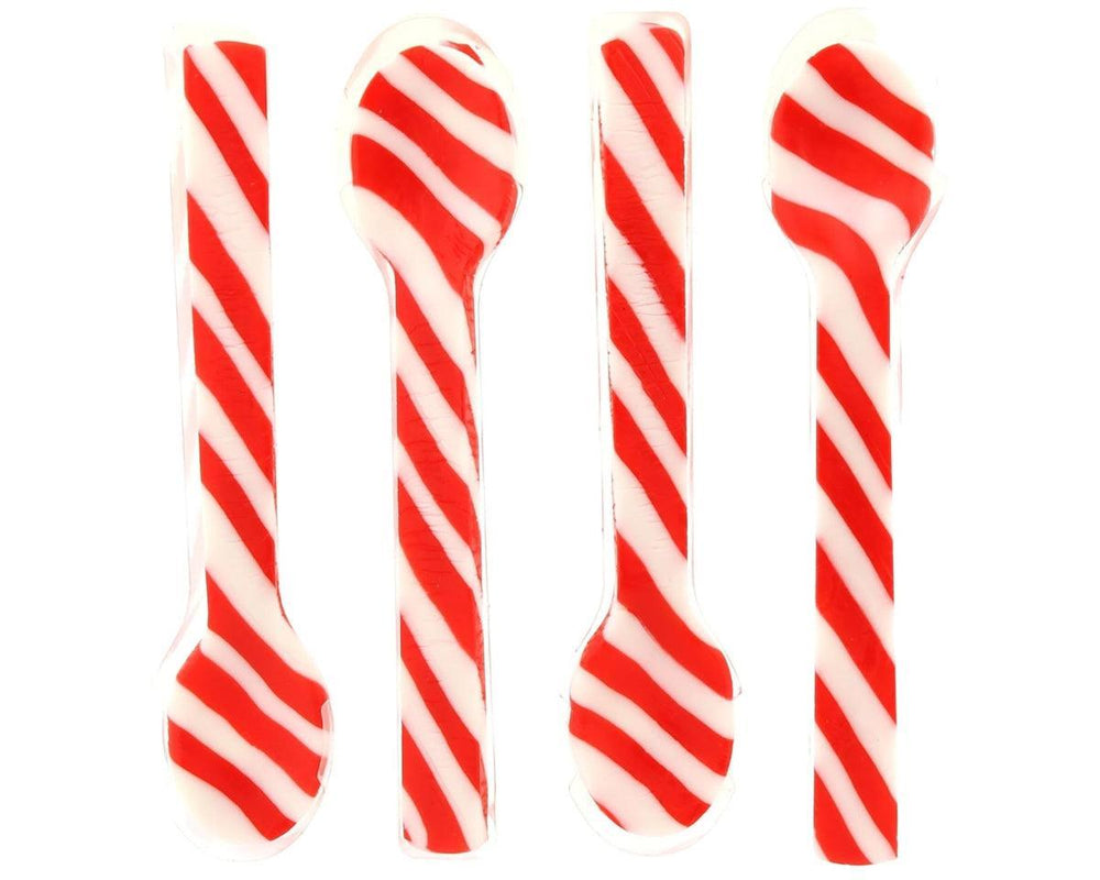 Peppermint Candy Cane Spoons 4 Pack - CandyFavorites