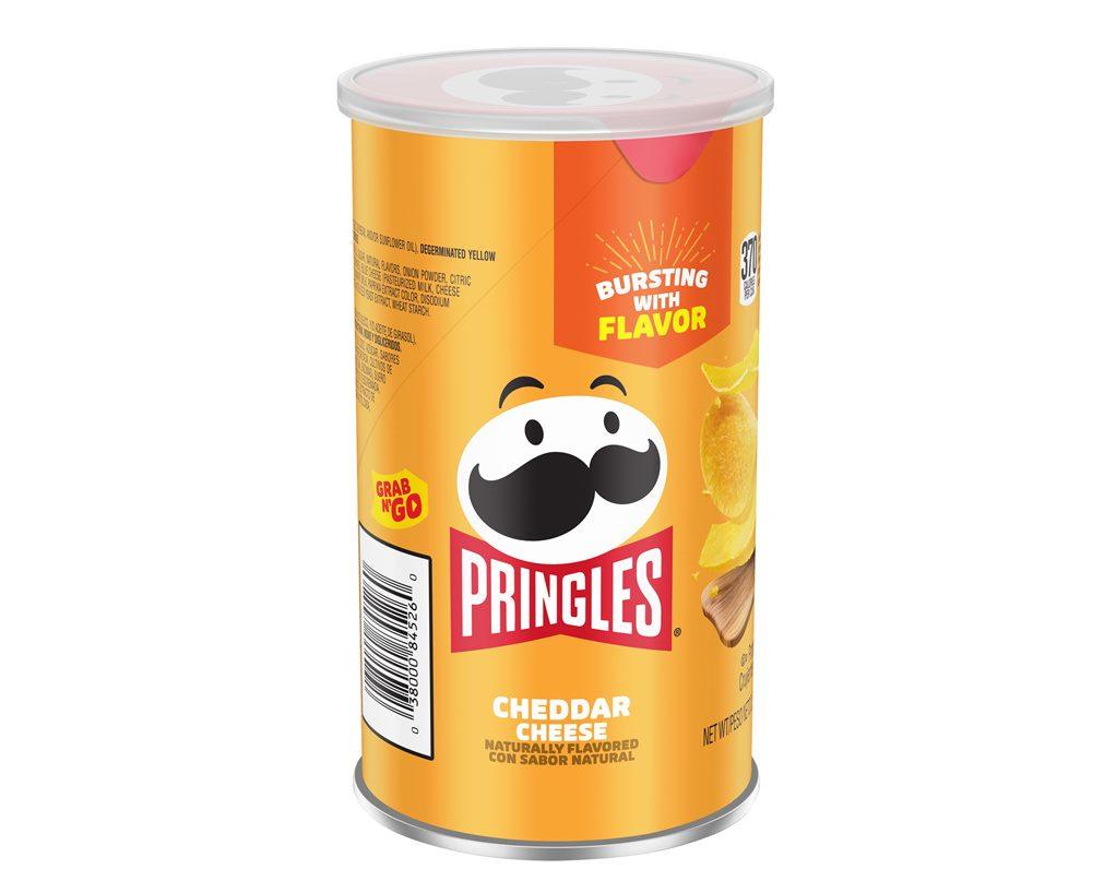 Pringles Cheddar Cheese Potato Crisps Grab n' Go Cans - CandyFavorites