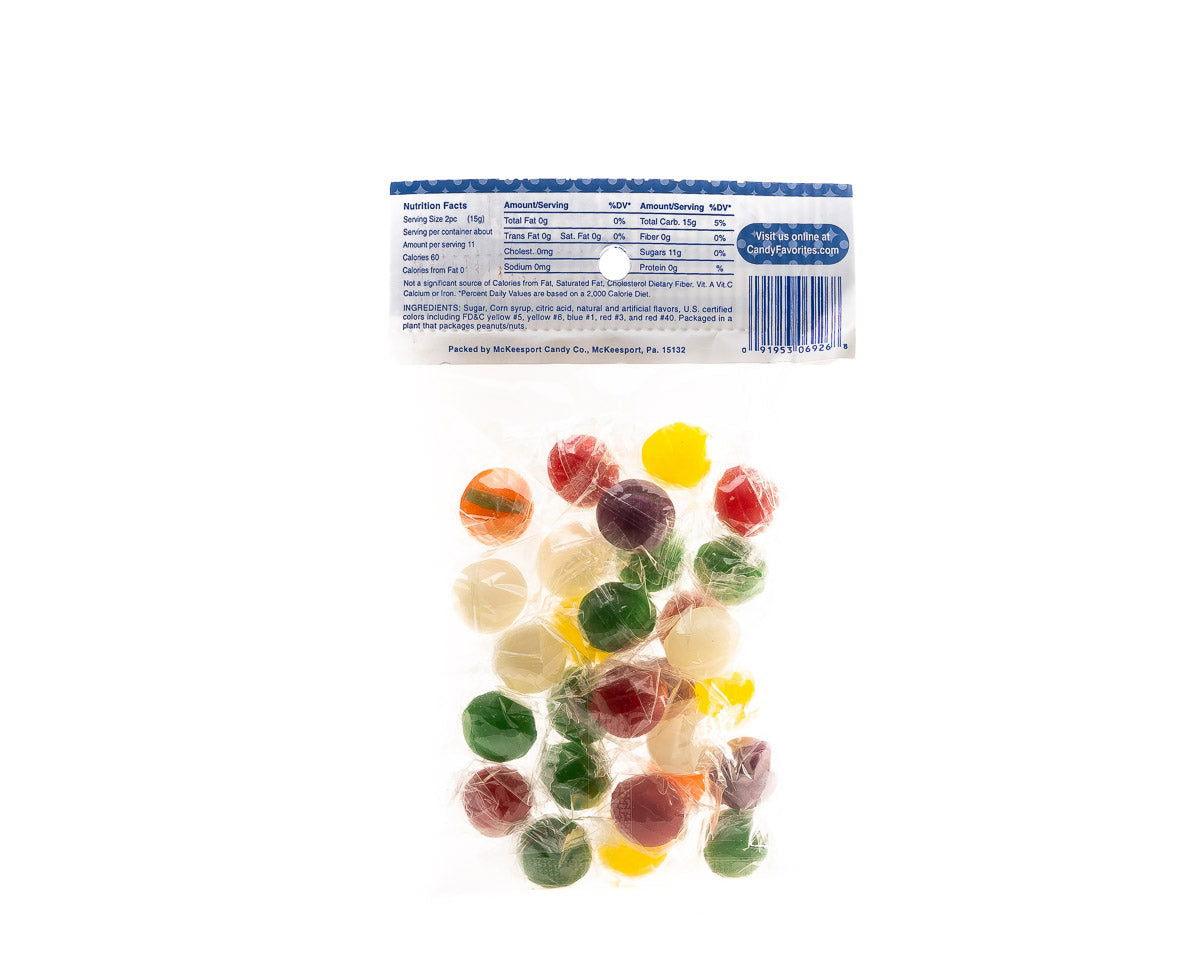 Sour Balls 6 Ounce Peg Bags - CandyFavorites