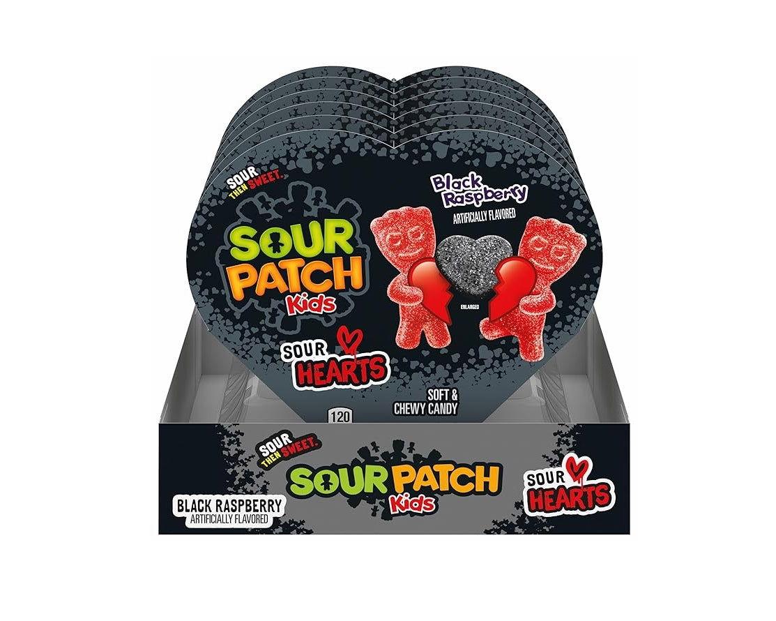 Sour Patch Kids Black Raspberries Hearts Soft Candy - CandyFavorites