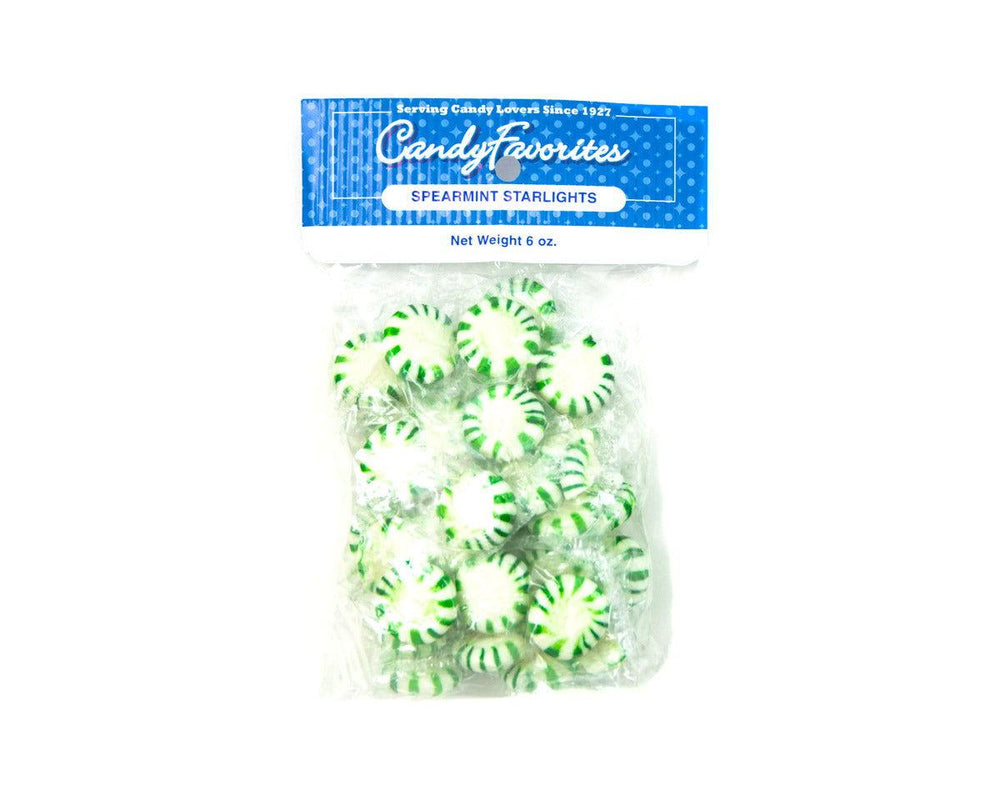 Spearmint Starlight Mints 6 oz. Peg Bags - CandyFavorites