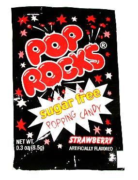 Sugarfree Strawberry Pop Rocks - CandyFavorites