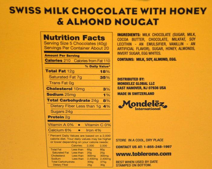Toblerone Milk Chocolate Bar Changemaker Minis - CandyFavorites