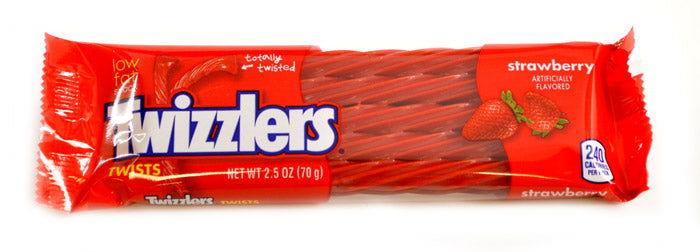 Twizzlers Twists Strawberry Flavored Licorice 2.5 oz. Bag - CandyFavorites
