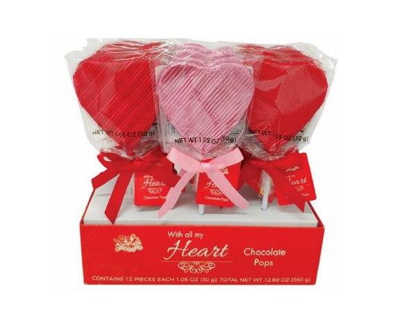 Valentine All My Heart Chocolate Pops - CandyFavorites