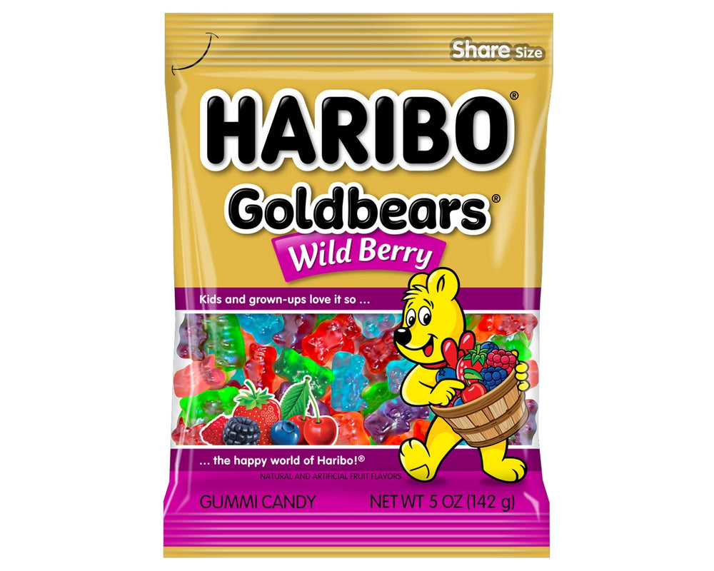 Haribo Wild Berry Gold Bears Bags