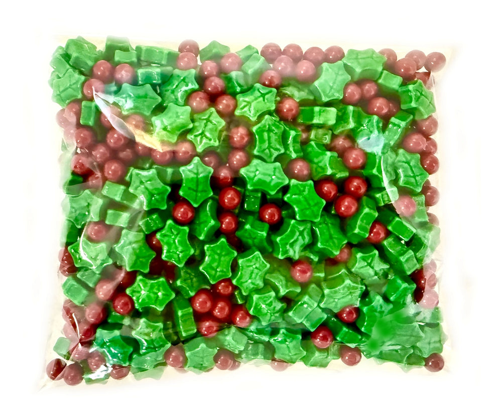 Holly Berries Candy Flat Bags